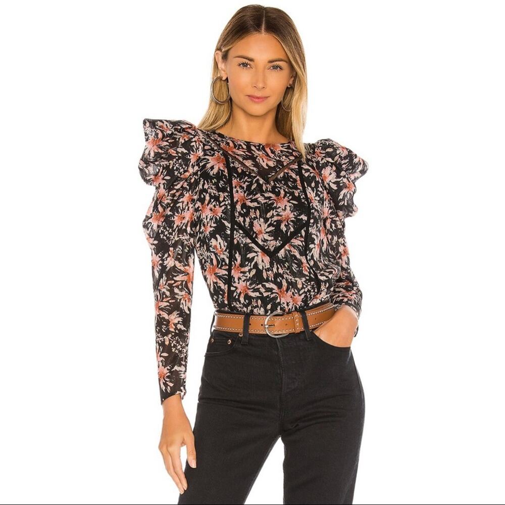 NWT Tularosa Isadora Top Evening Berry Floral XS
